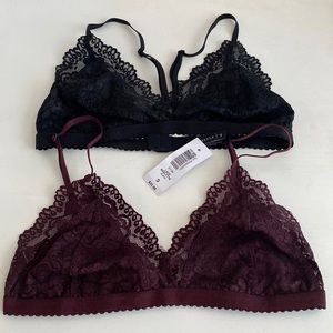 Aritzia Talula Lace Bralettes - Small - Brand New!